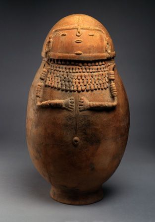 virtual-artifacts:Female-effigy ceramic burial urn, Northern Andes, Columbia, South America, 1,000–1