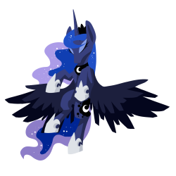 mlpfim-fanart:  Luna by kimdragon321