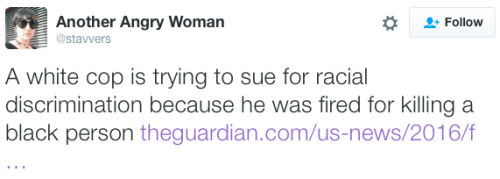 micdotcom:  Fired white officer files racial bias lawsuit after killing black manA white former police officer in Mississippi is suing his old department because — wait for it — he said he was a victim of racial discrimination because he got fired
