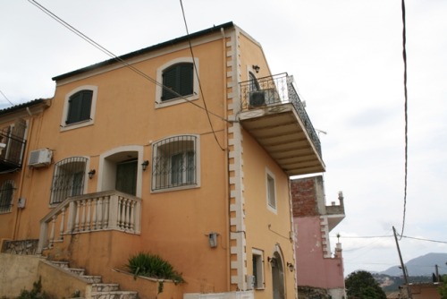 Three properties for sale or rent on the island of Corfu. In the non tourist village of Afra on the 