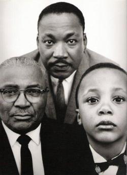 jessehimself:  MLK Sr., MLK Jr., and, MLK III in Georgia, 1963 