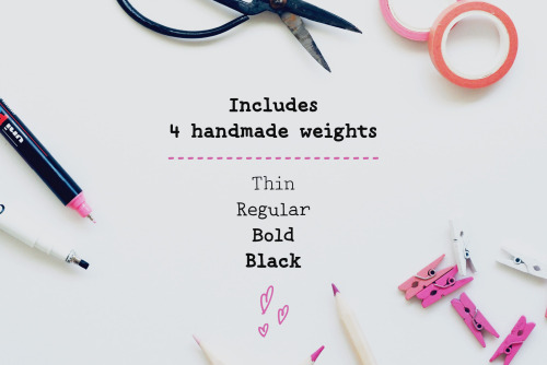 Handy Typewriter is a handwritten typewriter font in 4 handmade weights, with lots of extras. Handy 