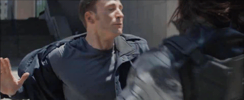 mishasminions:marvelobsessions:  Steve desperately trying to high five Bucky in Captain America: The Winter Soldier  “YOU WILL BE MY FRIEND AGAIN DAMMIT”