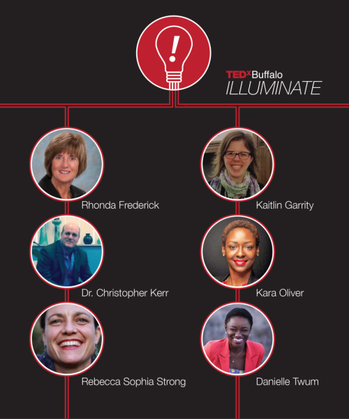 TEDxBuffalo 2015 Speakers
This year TEDxBuffalo will be changing some things up a bit. They’ll be holding the event for the first time in the evening as well as in downtown Buffalo. With the shortened event there will only be six featured speakers...