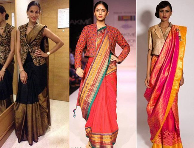 indo western sarees for womens
