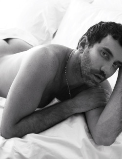  Riccardo Tisci gets in bed with W.  Photograph