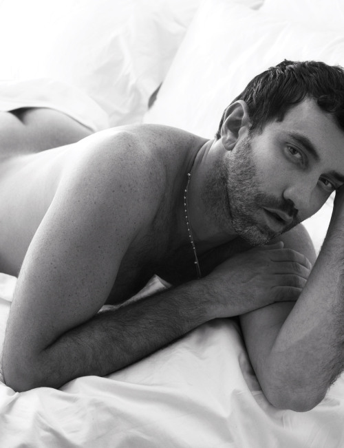  Riccardo Tisci gets in bed with W.  Photograph by Mert Alas and Marcus Piggott; styled by Edward Enninful; W magazine March 2014.  