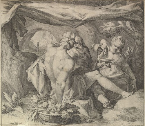  Lot and His Daughters (1630) by Jan Muller