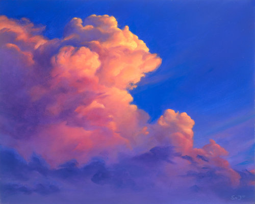 sasharjones:Sky Study IIIoil on panel // patreon, store