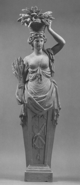 hismarmorealcalm:Unknown artist  Ceres, a Caryatid  circa 1780  Terracotta