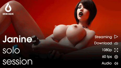 miki3dx:  Janine solo session - 60fps / Audio   Janine masturbates hard with her dildo   Streaming (MixTape) Download (Mega) Streaming / Download Mirror Links [ PornHub ] [ GDrive ] Note: I’m glad to re-share my first animation for new followers since
