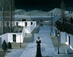   Landscape with Lanterns by Paul Delvaux   