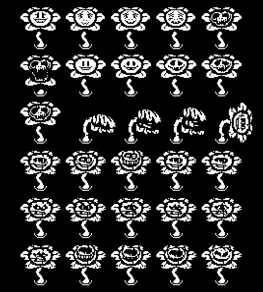 Flowey-Undertale-Sprite-Flower-Undertale-T-Shirt iPhone Case for