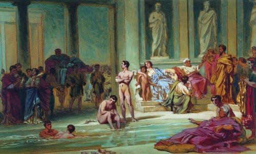 artist-bronnikov: In the Roman Baths, 1865, Fyodor Bronnikov