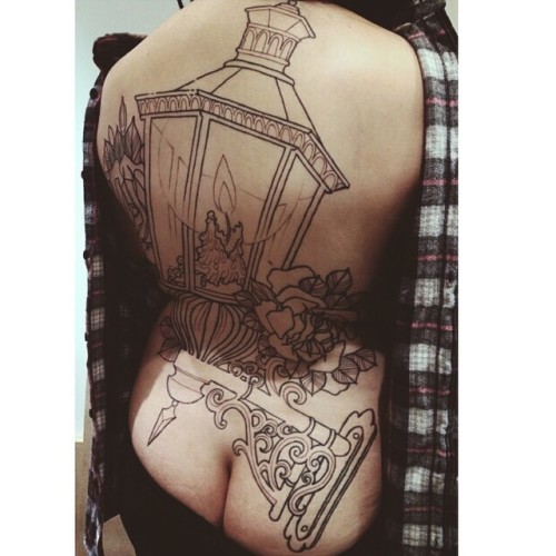 serensuicide:  I had more work done on my back today at @northsidetattooz! Go follow the talented @mattadamson 😊 Also butt.