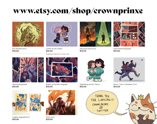 catprinx: opening my shop: www.etsy.com/shop/crownprinxe please check out my wares!! SORRY!!