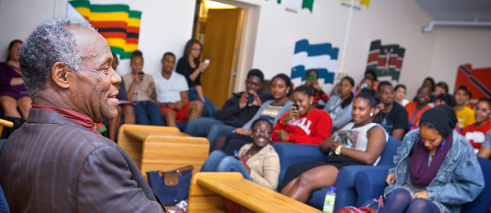 A Look Back at 2012: Danny Glover meets with students at Ujamaa.