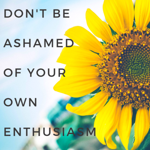 ao3commentoftheday:Don’t be ashamed of your own enthusiasm - inspired by @phanomeheart