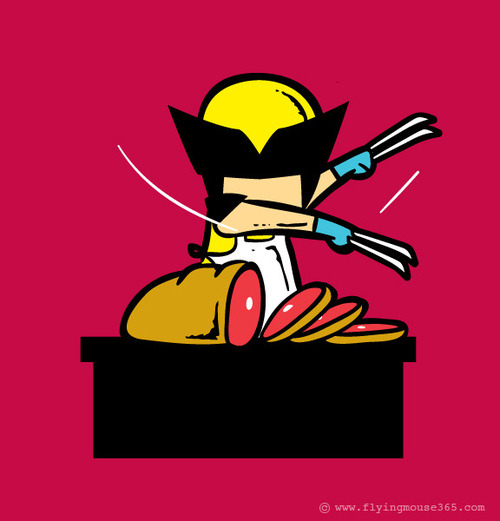 tastefullyoffensive:  If Superheroes Had Part-Time Jobs by Chow Hon LamPreviously: Superheroes With Mustaches