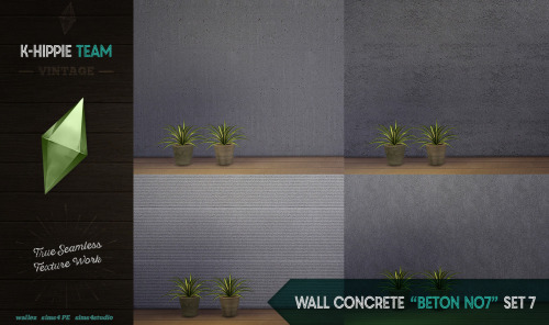 7 WALLS - CONCRETE BETON NO5 - SET 57 WALLS - CONCRETE BETON NO7 - SET 77 WALLS - CONCRETE  BET