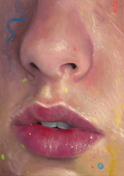 slone:  Whisper I, oil on panel, 7 x 5