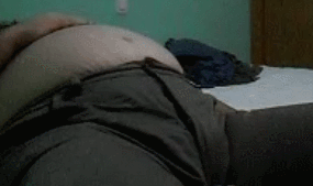 feedeespain:  I am too full… same stuffing… button zipped 3 times but… cant