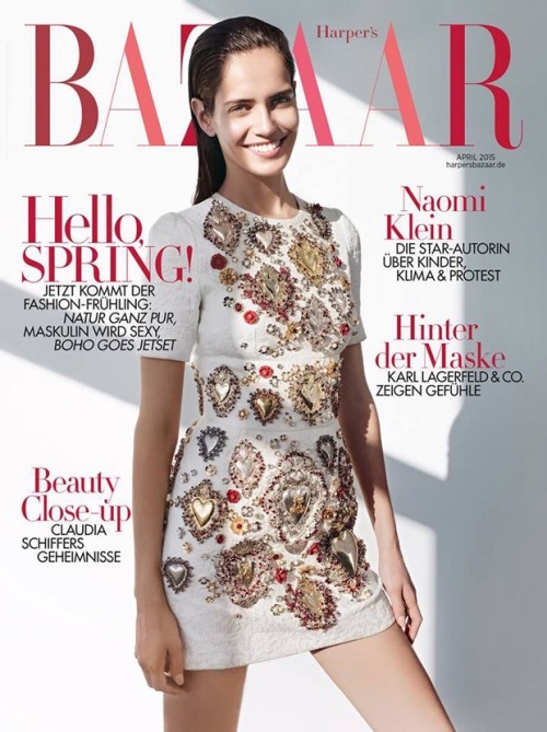 “Hello Spring” Harper’s Bazaar Germany April 2015. Amanda Wellsh by Nagi Sakai, st