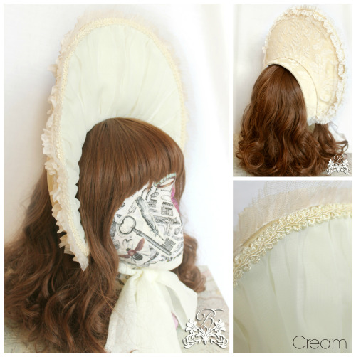  Elegant Hard BonnetThis elegant half bonnet was made by hand and is the perfect accessory to dres