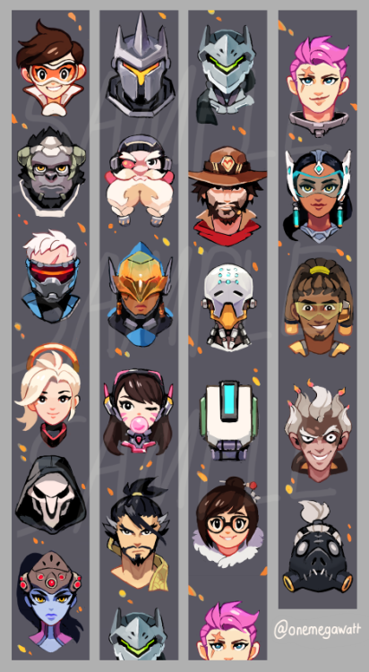 onemegawatt: An Overwatch Lanyard design I did for AX! I love these chaacters so much… Stop by and g