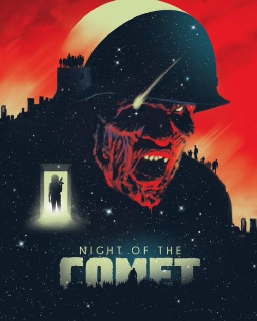 Handing out candy and watching horror movies! Up first is Night of the Comet (1984). #halloween2018 