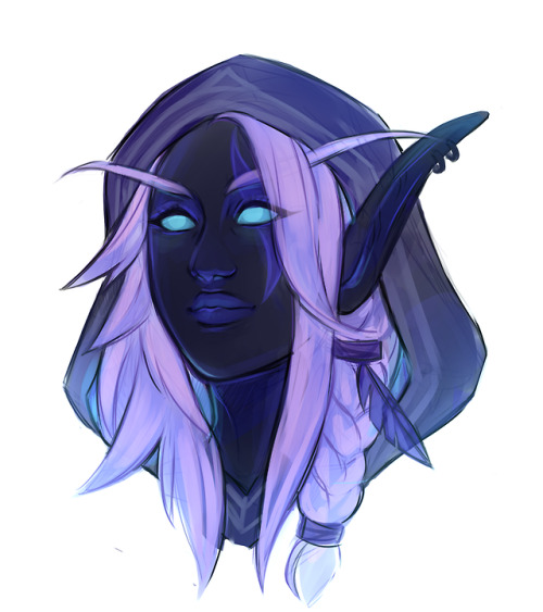 dorksofwarcraft: I wish Void elves looked more like Alleria’s void form. I mean they look