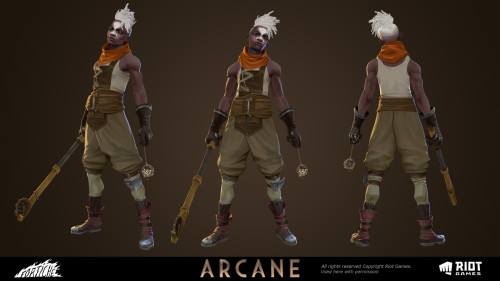 ARCANE | Ekko and Watch Texturing | Giles Roman