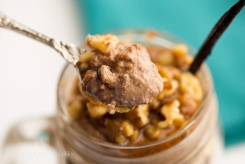 beautifulpicturesofhealthyfood:  Mocha Banana Chia-Oatmeal Breakfast Parfait…RECIPE 