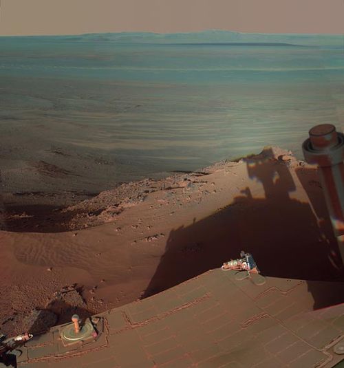 peacethelily:roachpatrol:  antikythera-astronomy:  Sunset on Mars  hell yes hell yes hell fucking yes  We are alive to see a sunset from another planet 