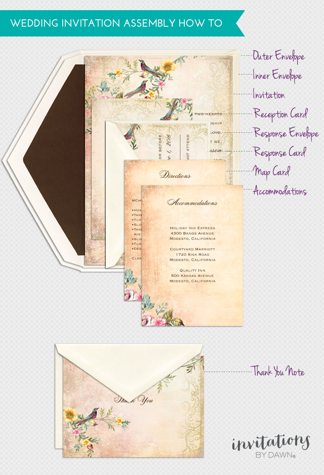 How to Assemble Wedding Invitations