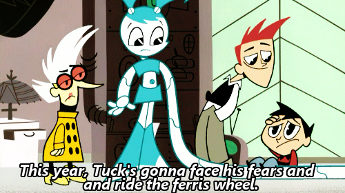 teenagerobotlove:Anything bigger than a car tire gives him the heebie-jeebies.