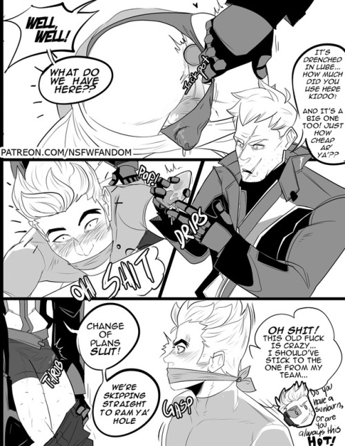 thensfwfandom:  “I’m not your sugar daddy”Genji and Soldier 76 from OverwatchSupport me on Patreon for more comics and picsMore comics 