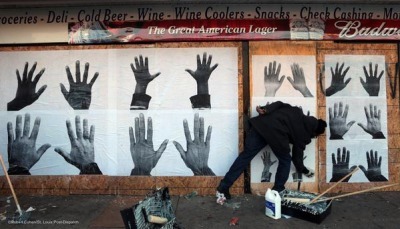 socialjusticekoolaid:  Today in Solidarity (11/30/14): Artists in Ferguson/St Louis have transformed boarded up shops into beautiful protest art, calling for peace, strength, and understanding. A movement in motion. #staywoke #farfromover 