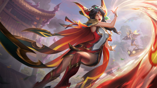 Brave Phoenix Xayah - League of Legends Splash Art Ina Wonhttps://www.artstation.com/artwork/xJabrY