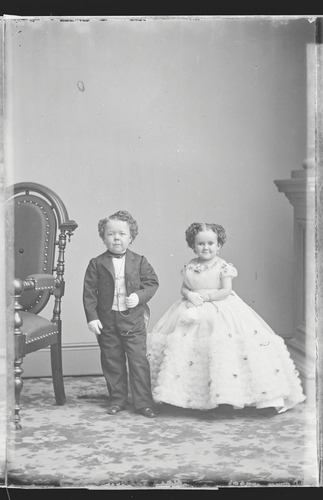 G.W.M. Nutt and Minnie Warren, c. 1860-1870, Smithsonian: National Portrait GallerySize: Plate: 9.5 