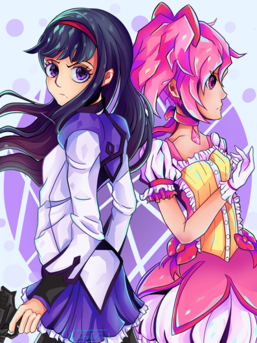 Grace ~ Madoka MagicaYeah, its Anime! i did this for an Anime contest and i painted Madoka an Homura