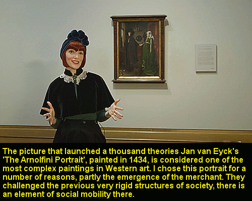 biscuitsarenice:  A Stitch in Time: Arnolfini   Ninya Mikhail, Historical Costumier