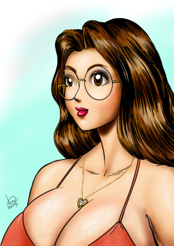 davidcmatthews:  Sonya 30-day OC Challenge - Day 3 by DavidCMatthews  Day 3: Color portrait