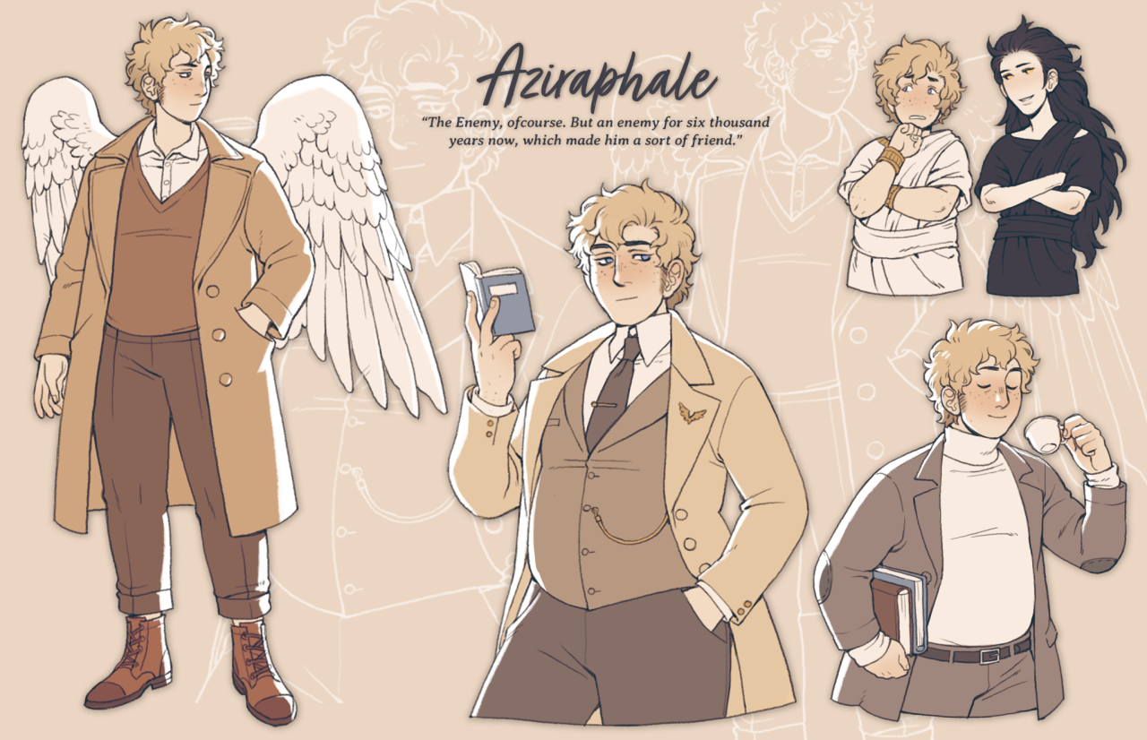 Good old  at least, how he looks in my head based on the books. I’m getting way too into Good Omens again so 