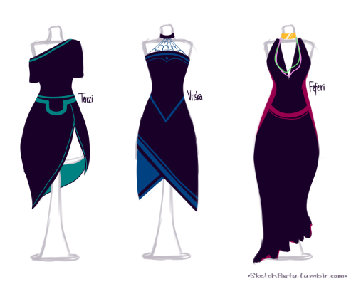 sketch-party: Classystuck references: D R E S S E S