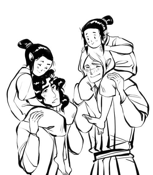 tosquinha:Sketchs: Dads and twinsIt’s decided: Maedhros is Daddy and Maglor is Papa