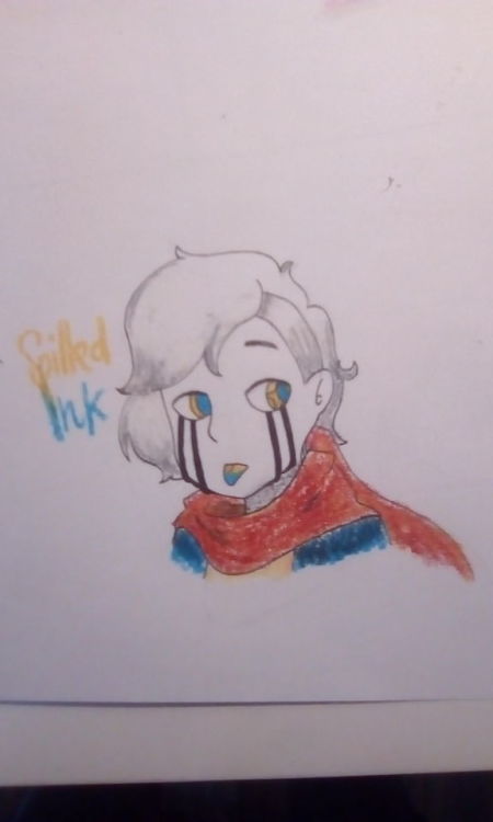 Pues… Nada. Boceto. Coloreados con cera. Bien horrendo XD Spilled by @gorenoemi336