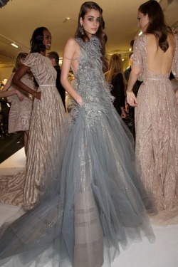 naimabarcelona:  Backstage - Elie Saab couture