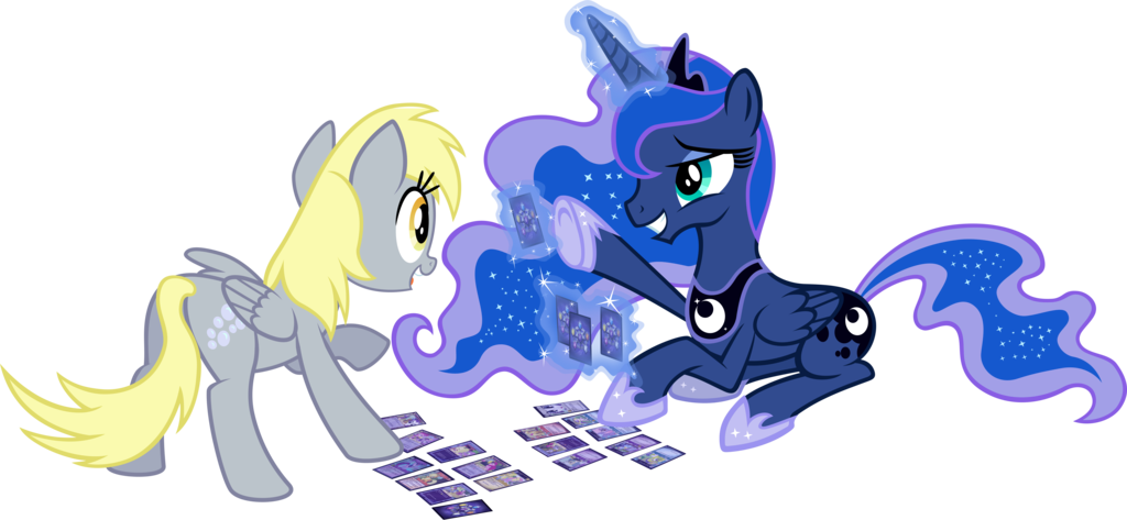 ebtdeponis:  Games Ponies Play (Luna and Derpy) by tygerbug  &lt;3!