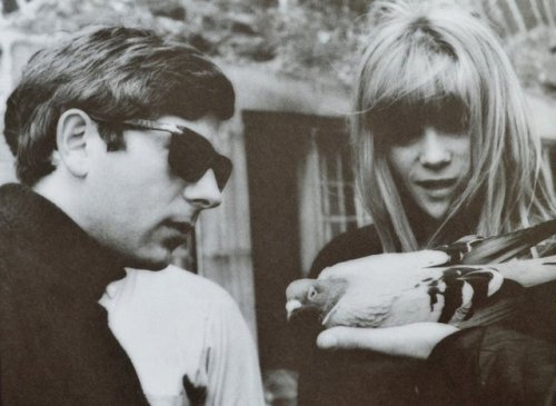 Roman Polanski &amp; Françoise Dorléac on the set of Cul-de-sac, 1966